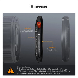 K&amp;F Concept Nano-X CPL/ND2-32/Black Diffusion 1/4 52мм светофильтр
