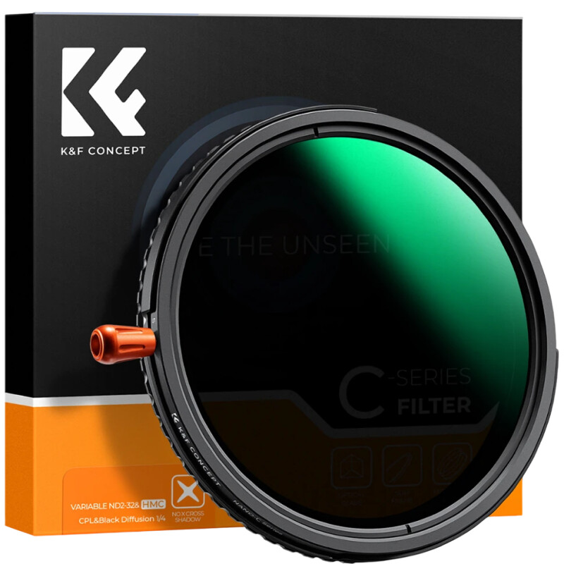 K&F Concept C-series CPL/ND2-32/Black Diffusion 1/4 58мм светофильтр