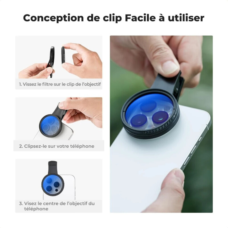 K&F Concept Nano-X CPL 52мм светофильтр