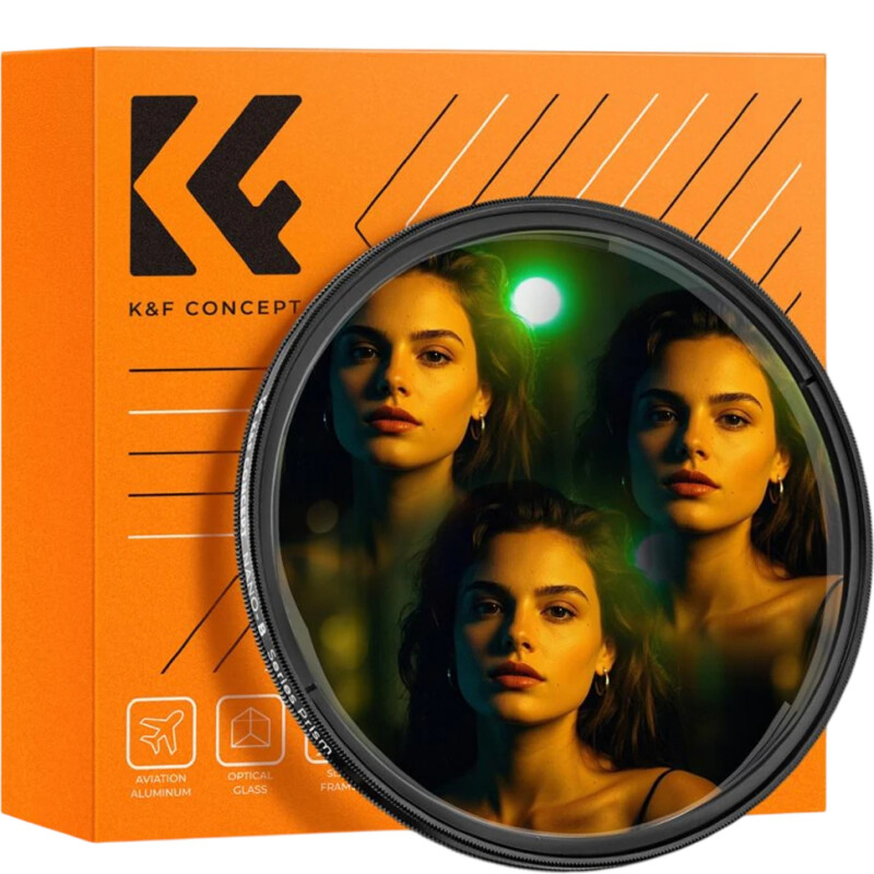 K&F Concept  Nano-B Kaleidoscope Prism Triangular 82мм светофильтр