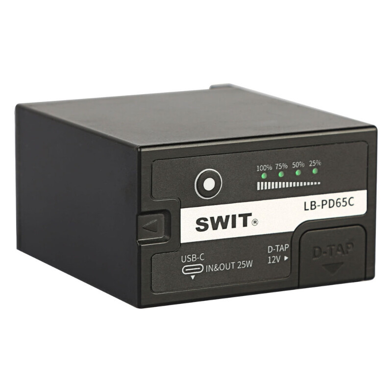 SWIT LB-PD65C аккумуляторная батарея для Panasonic VBR59/89/118 65 Втч разъемы D-Tap, USB-C