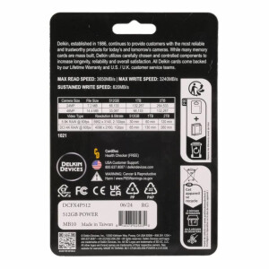 Delkin Devices Power CFexpress Type B 4.0 512GB карта памяти
