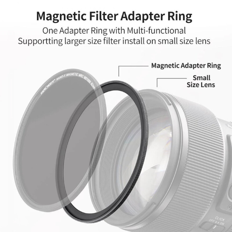 K&F Concept Magnetic 72-82мм переходное кольцо