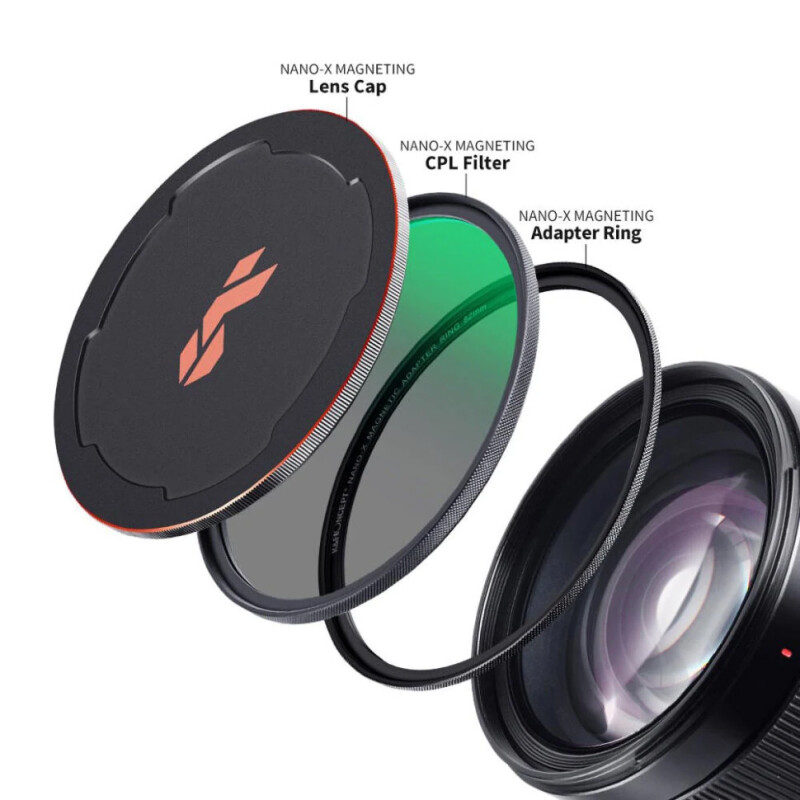 K&F Concept Nano-X Magnetic CPL 58мм светофильтр