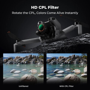 K&amp;F Concept CPL, UV, ND8/16 для DJI Mini 5 Pro (4шт) комплект светофильтров