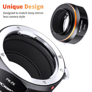 K&amp;F Concept M17115 адаптер для объектива Pentax K на X-mount