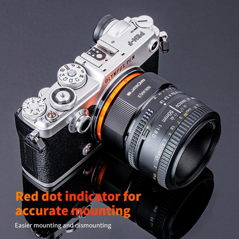 K&F Concept M11125 адаптер для объектива Nikon AI на камеру Micro 4/3