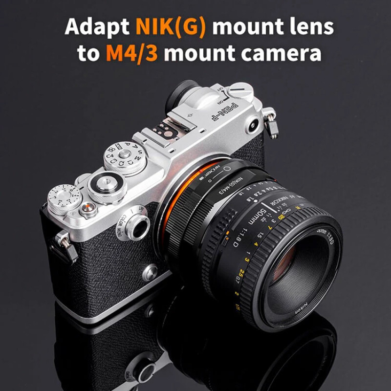 K&F Concept M18125 адаптер для объектива Nikon G на камеру Micro 4/3