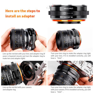 K&amp;F Concept M18125 адаптер для объектива Nikon G на камеру Micro 4/3