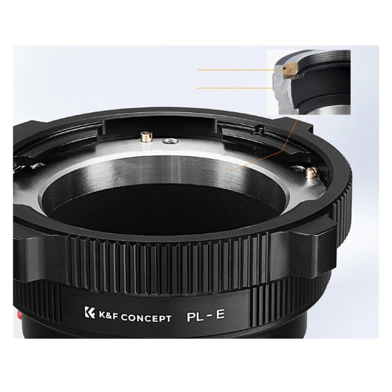 K&F Concept FIT адаптер для объектива PL на байонет E-mount