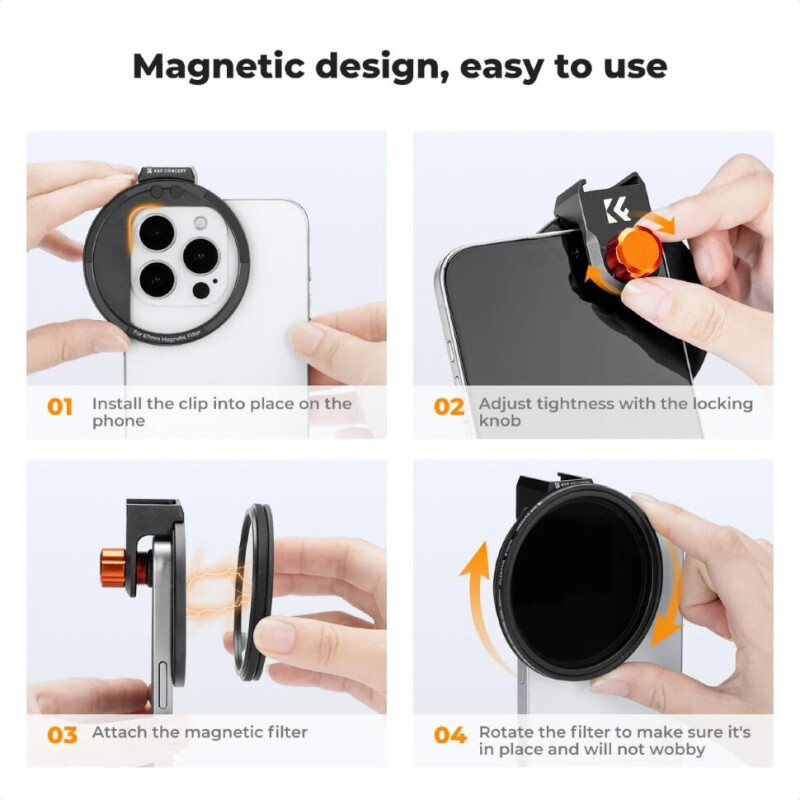 K&F Concept Nano-X Magnetic VND 1-5 stop 67мм светофильтр