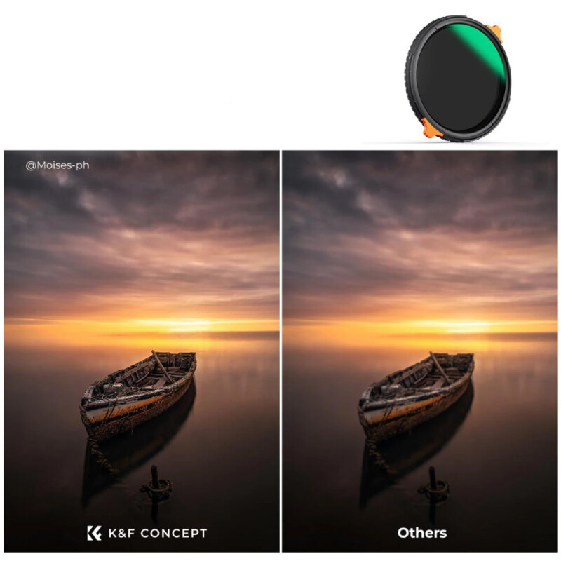 K&F Concept Nano-X CPL/ND4-64 55мм светофильтр