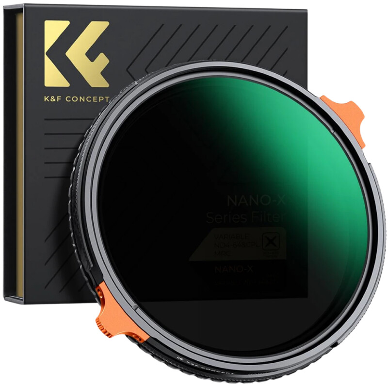 K&F Concept Nano-X CPL/ND4-64 55мм светофильтр