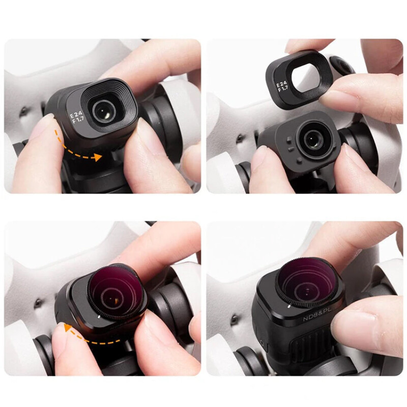 K&F Concept Nano-X ND/PL для DJI Mini 4 Pro (3шт) комплект светофильтров