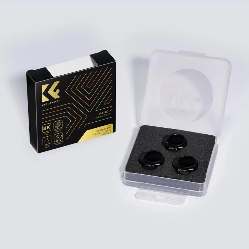 K&F Concept Nano-X ND/PL для DJI Mini 4 Pro (3шт) комплект светофильтров