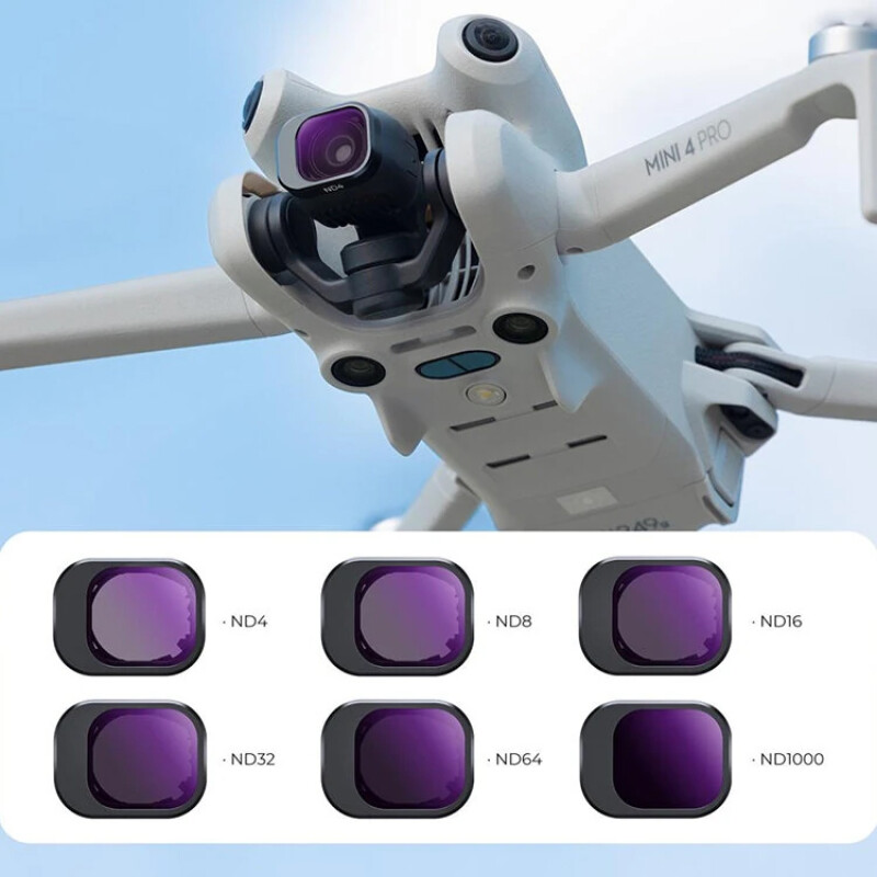 K&F Concept Nano-X ND для DJI Mini 4 Pro (6шт) комплект светофильтров
