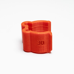 Fotokvant KL-R-030 зажим кабеля для стоек 30 мм красный