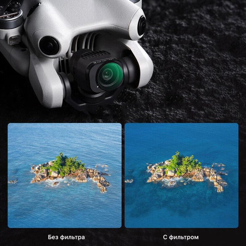 K&F Concept Nano-X VND + UV +CPL для DJI Mini 4 Pro (4шт) комплект светофильтров
