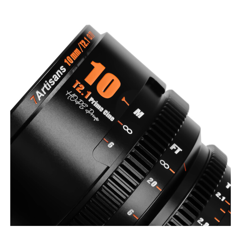 7Artisans 10mm T2.1 E-Mount кинообъектив черный