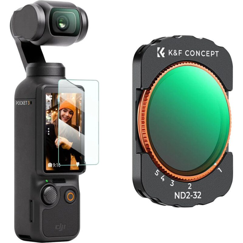 K&F Concept ND2-32 для DJI Osmo Pocket 3 светофильтр