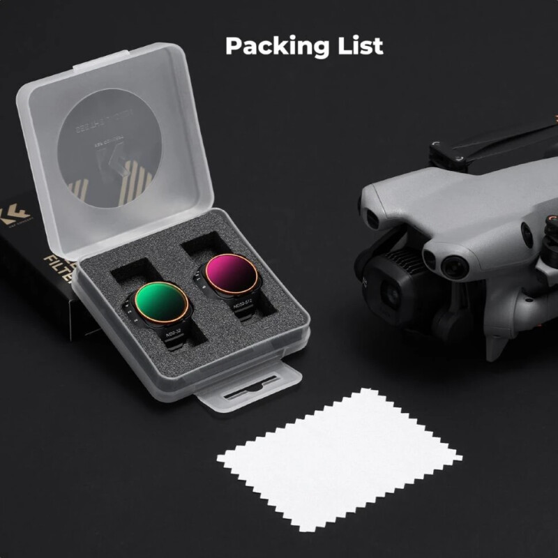 K&F Concept ND2-32, ND32-512 для DJI Mini 5 Pro (2шт) комплект светофильтров