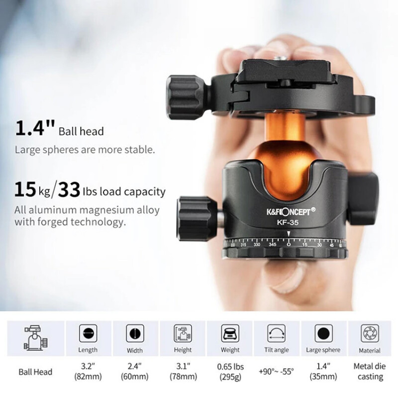 K&F Concept Traveller M1 BH-35L штатив