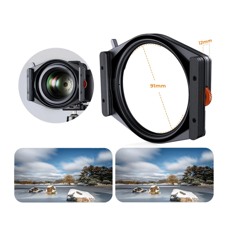 K&F Concept Nano-X Pro Kit (CPL 95мм + Square ND8/64/1000) система установки светофильтров