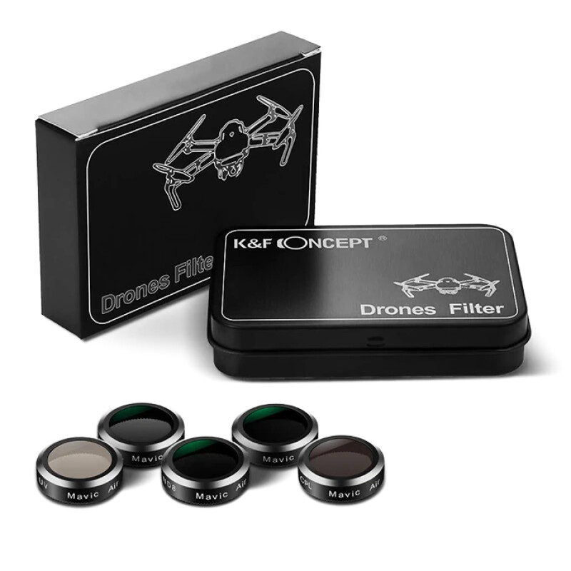 K&F Concept ND + CPL + UV комплект светофильтров для DJI Mavic Air (5шт)