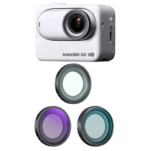 K&amp;F Concept UV+CPL+ND4 для Insta360 GO 3S (3шт) комплект светофильтров