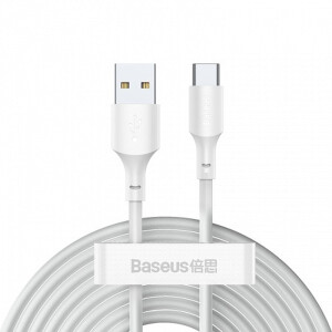 Baseus Simple Wisdom Data Cable Kit USB Type-C to ip 5A (2PCS/Set 1.5m White TZCATZJ-02 кабель
