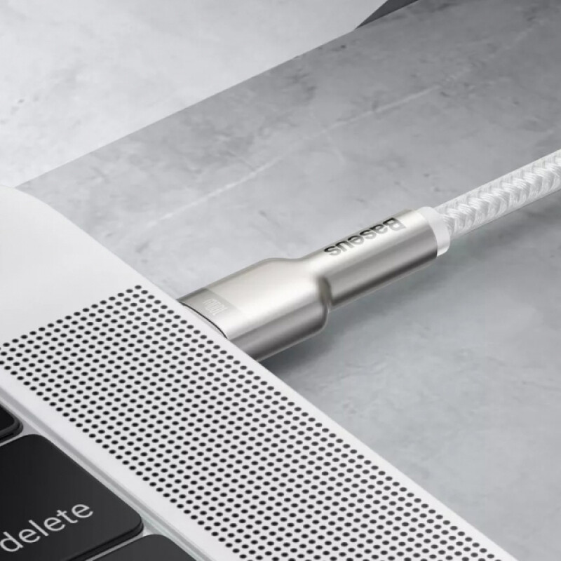 Baseus Cafule Series Metal Data Cable Type-C to Type-C 100W 2m White CATJK-D02 кабель