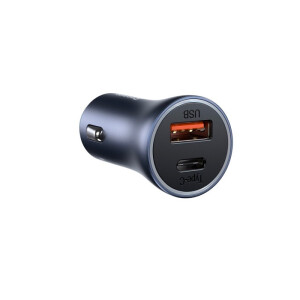 Baseus Golden Contactor Pro Dual Quick Charger Car Charger U+C 40W Dark Gray CCJD-0G азу