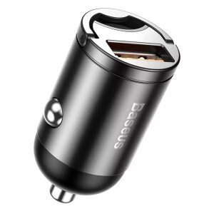 Baseus Tiny Star Mini Quick Charge Car Charger USB Port 30W Gray VCHX- A0G автомобильная зарядка