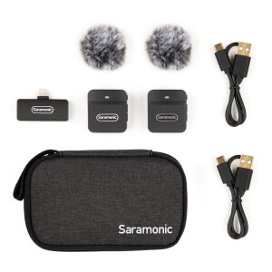 Saramonic Blink100 B4(TX+TX+RXDI) радиосистема 2,4Гц приемник+2 передатчика разъем Lightning