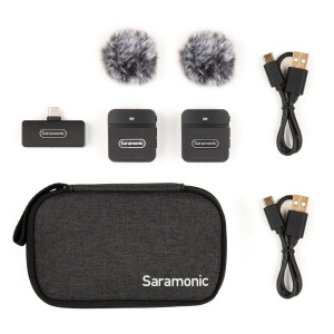 Saramonic Blink100 B6(TX+TX+RXUC) радиосистема 2,4Гц приемник+2 передатчика разъем Type-C