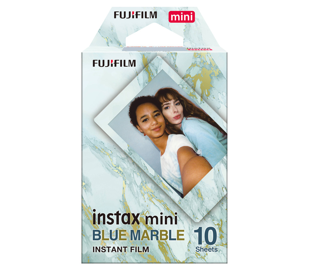 FUJIFILM Colorfilm Instax MINI Blue Marble картридж для камеры с цветной рамкой 10 листов 8.6x5.4см