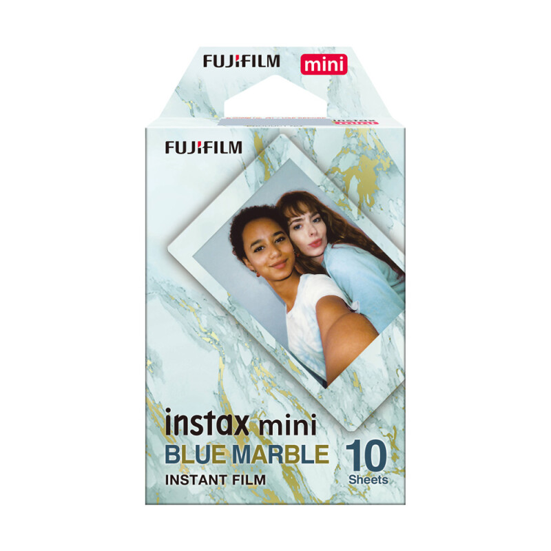 FUJIFILM Colorfilm Instax MINI Blue Marble картридж для камеры с цветной рамкой 10 листов 8.6x5.4см