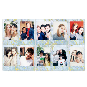 FUJIFILM Colorfilm Instax MINI Blue Marble картридж для камеры с цветной рамкой 10 листов 8.6x5.4см