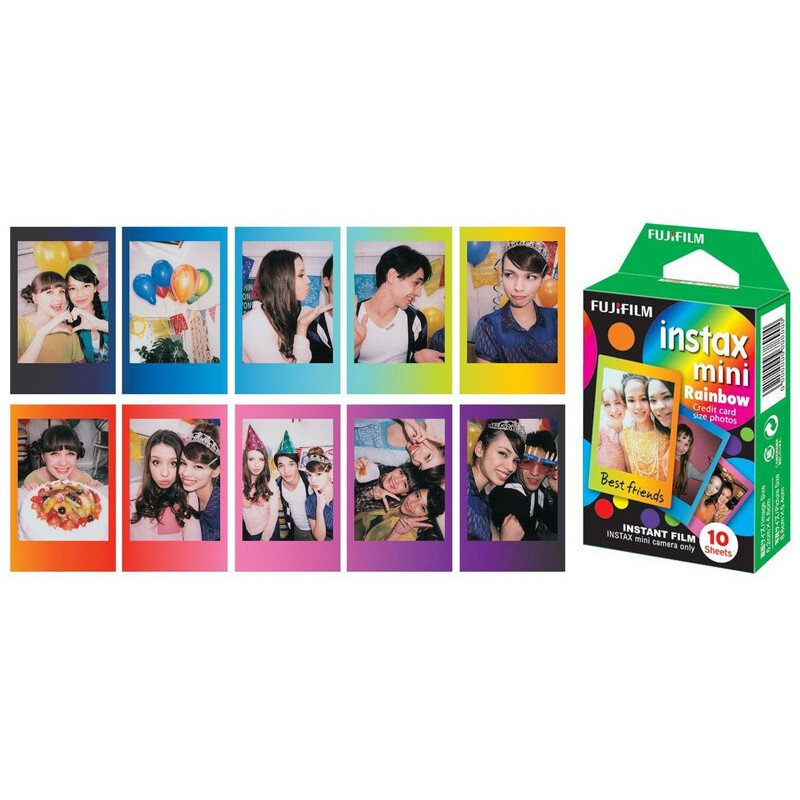 FUJIFILM Colorfilm Instax MINI Rainbow картридж для камеры 10 листов 8.6x5.4см