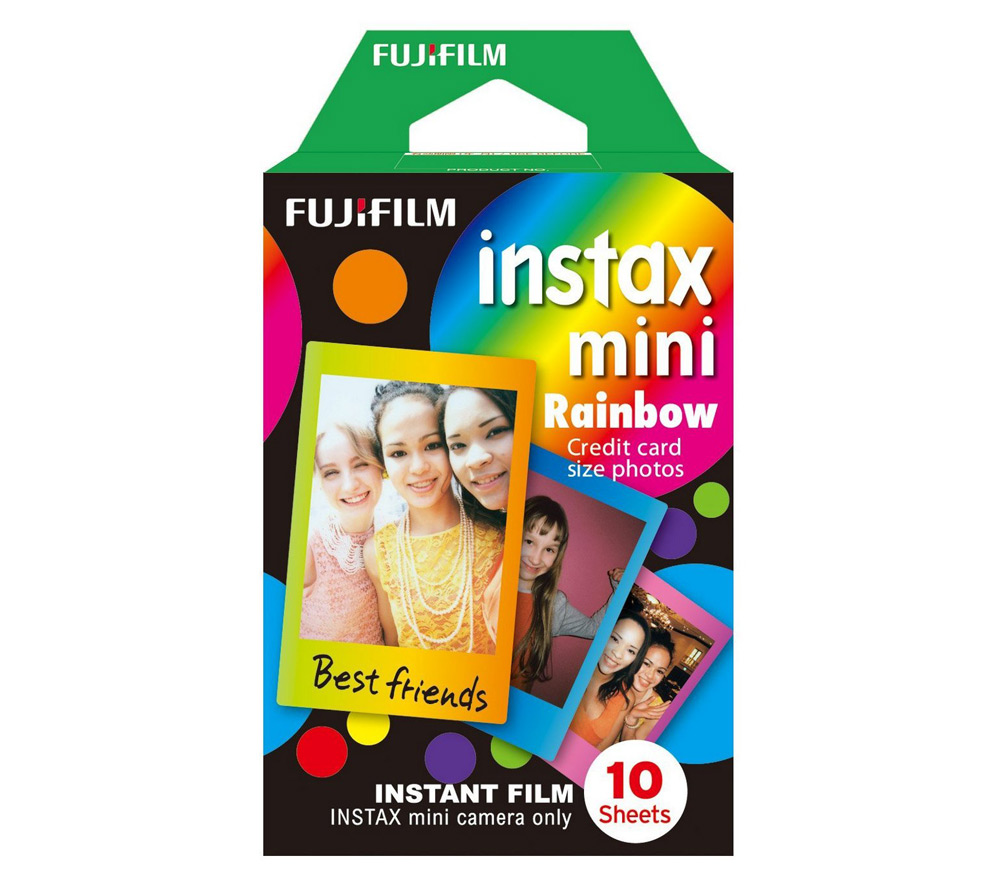 FUJIFILM Colorfilm Instax MINI Rainbow картридж для камеры 10 листов 8.6x5.4см