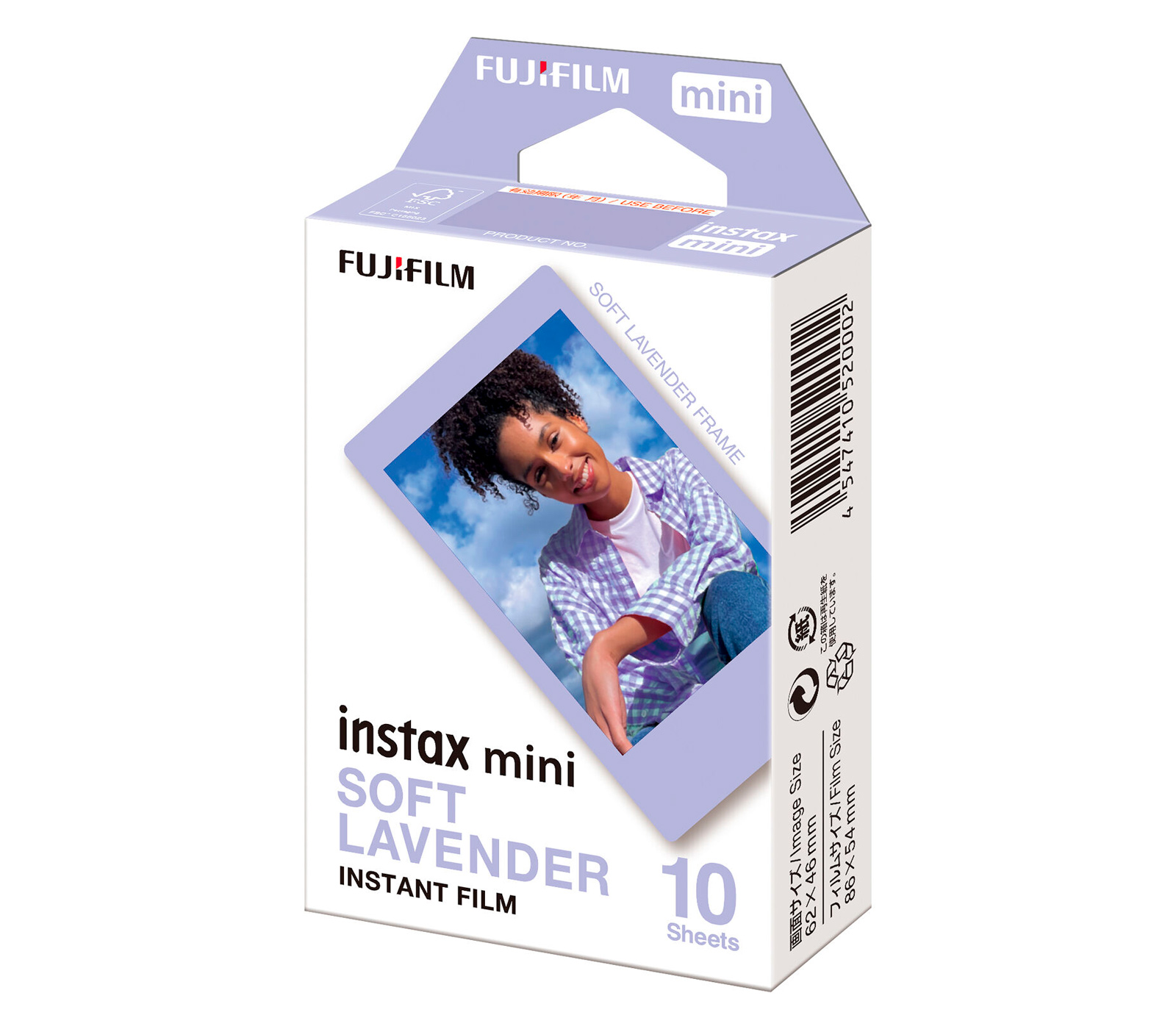 FUJIFILM Colorfilm Instax MINI Soft Lavanderкартридж для камеры 10 листов 8.6x5.4см
