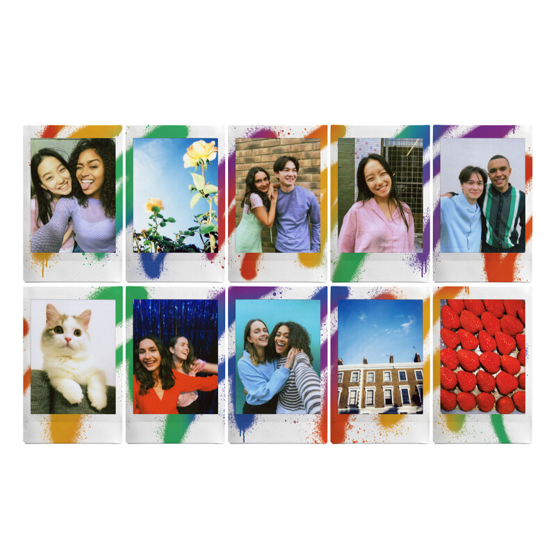 FUJIFILM Colorfilm Instax MINI Spray Art картридж для камеры 10 листов 8.6x5.4см