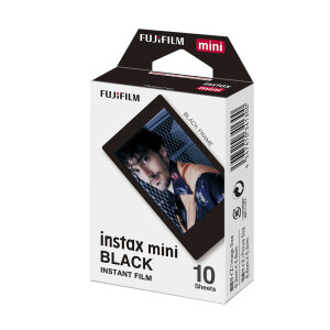 FUJIFILM Colorfilm Instax MINI Black картридж для камеры с черной рамкой 10 листов 8.6x5.4см
