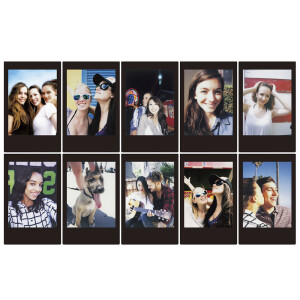 FUJIFILM Colorfilm Instax MINI Black картридж для камеры с черной рамкой 10 листов 8.6x5.4см