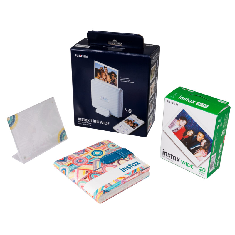 FUJIFILM Instax Link Wide Gift Box - Ash White фотопринтер