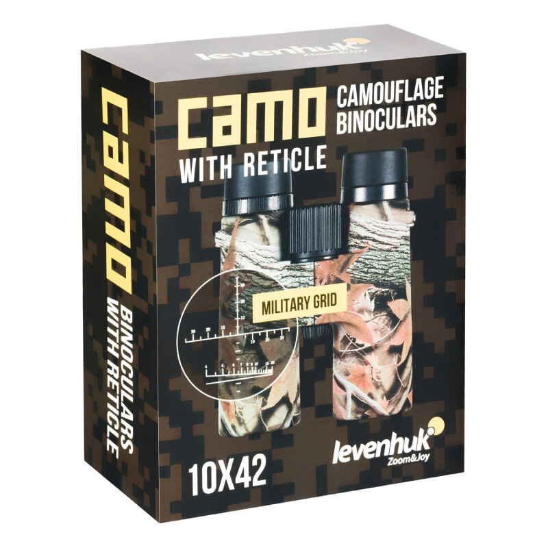 Levenhuk Camo Dots 10x42 бинокль с сеткой