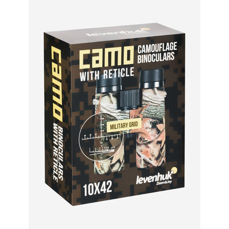 Levenhuk Camo Maple 10x42 бинокль с сеткой