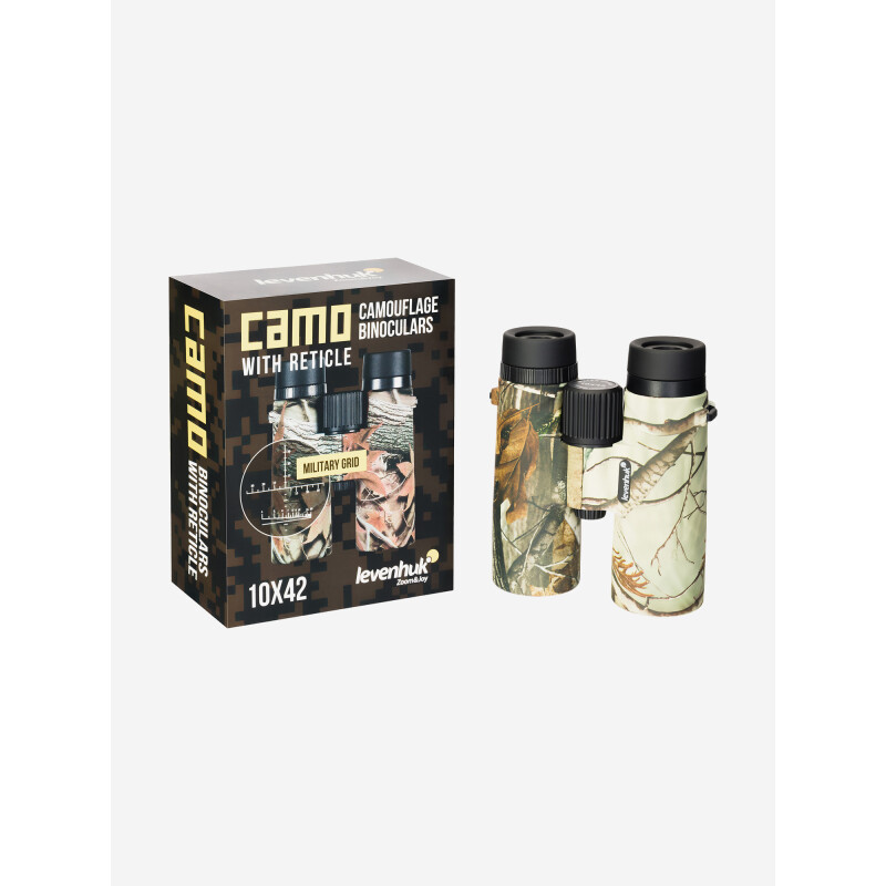Levenhuk Camo Maple 10x42 бинокль с сеткой