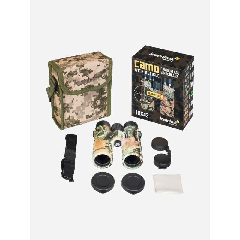 Levenhuk Camo Rind 10x42 бинокль с сеткой