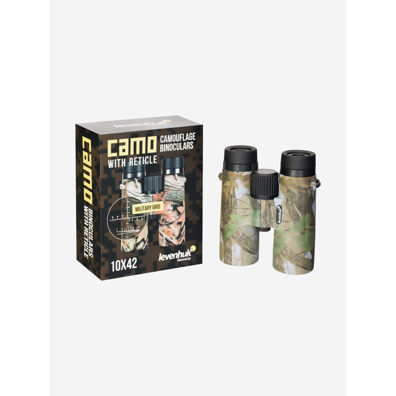 Levenhuk Camo Grass 10x42 бинокль с сеткой